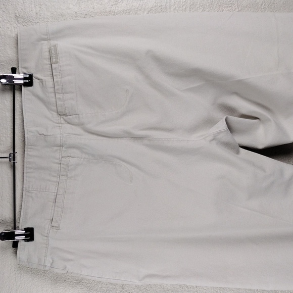 Woolrich Cotton Stone High Rise Zipper Front Straight Leg Casual Capris Pant - Picture 12 of 15